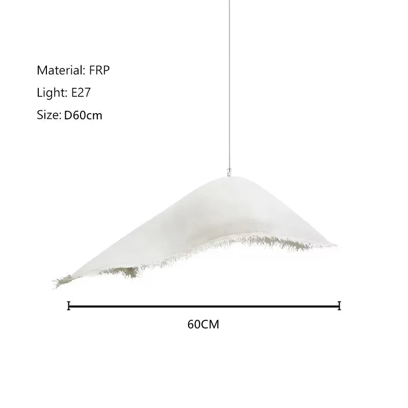 Nordic Iron Pendant Light with Fringe Detail