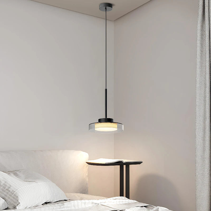 Minimalist Iron & Acrylic Pendant Light for Dining