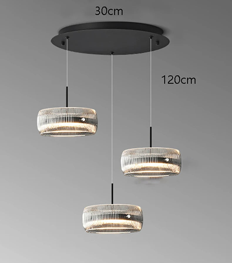 Minimalist Glass Pendant Light for Dining Room