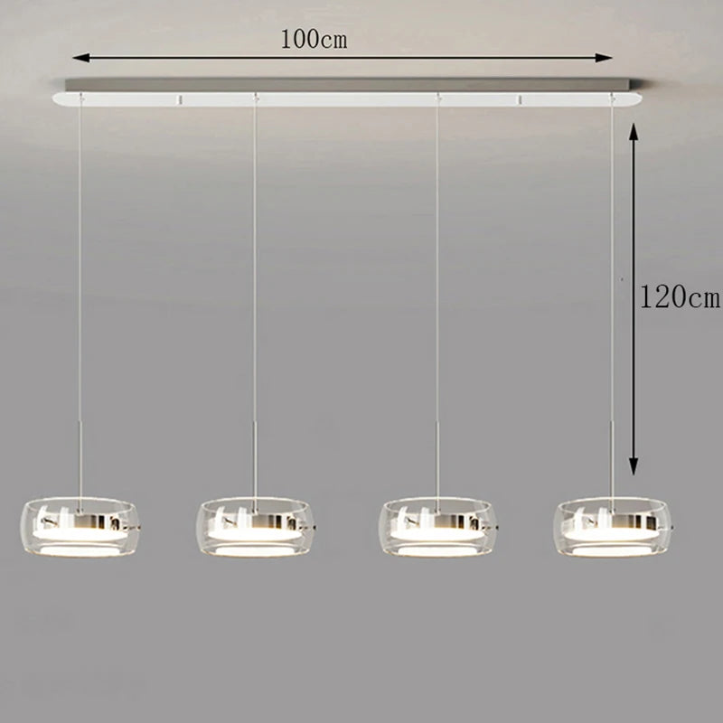 Nordic Glass Pendant Light for Dining Room