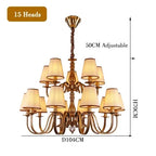 Iron Rustic LED Chandelier Suspension Light