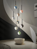 Nordic Ceramic Pendant Light Adjustable Hanging Lamp