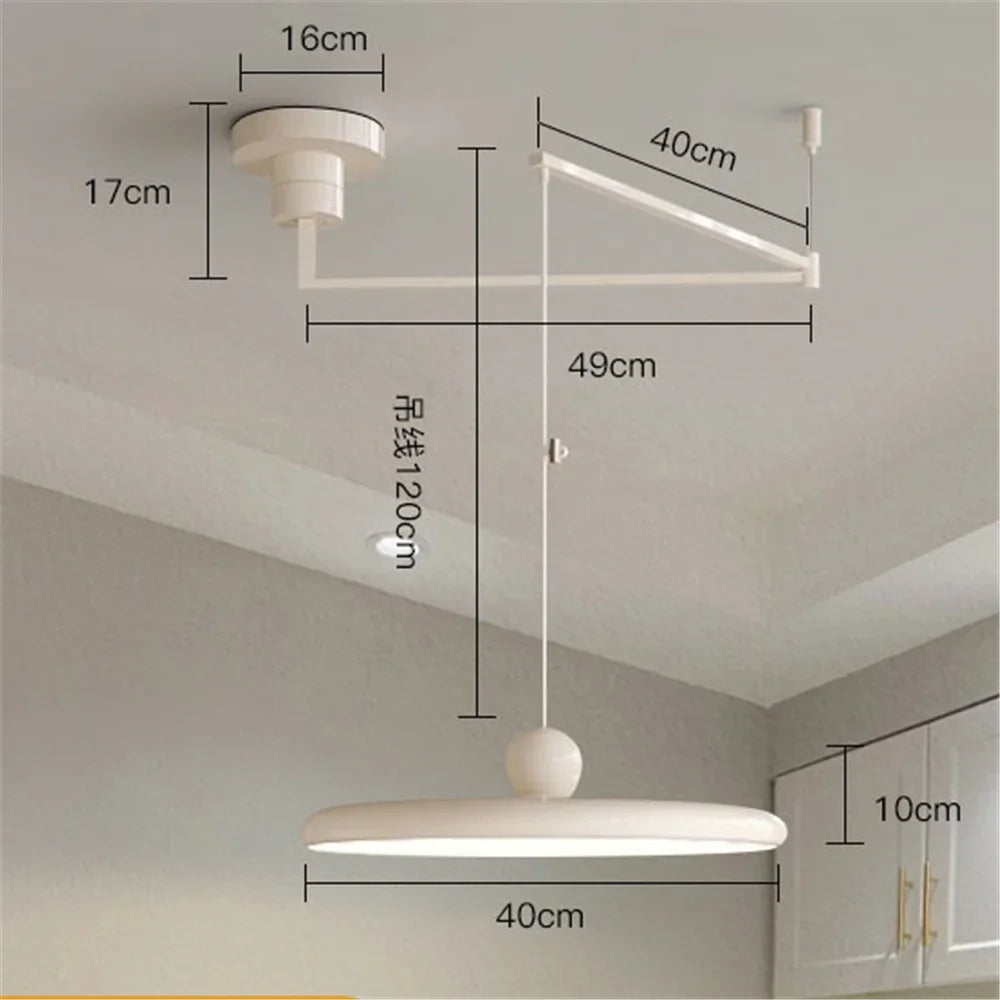 Nordic Folding Arm Pendant Light for Dining Room