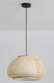 Bohemian Rattan Pendant Light Woven Hanging Lamp