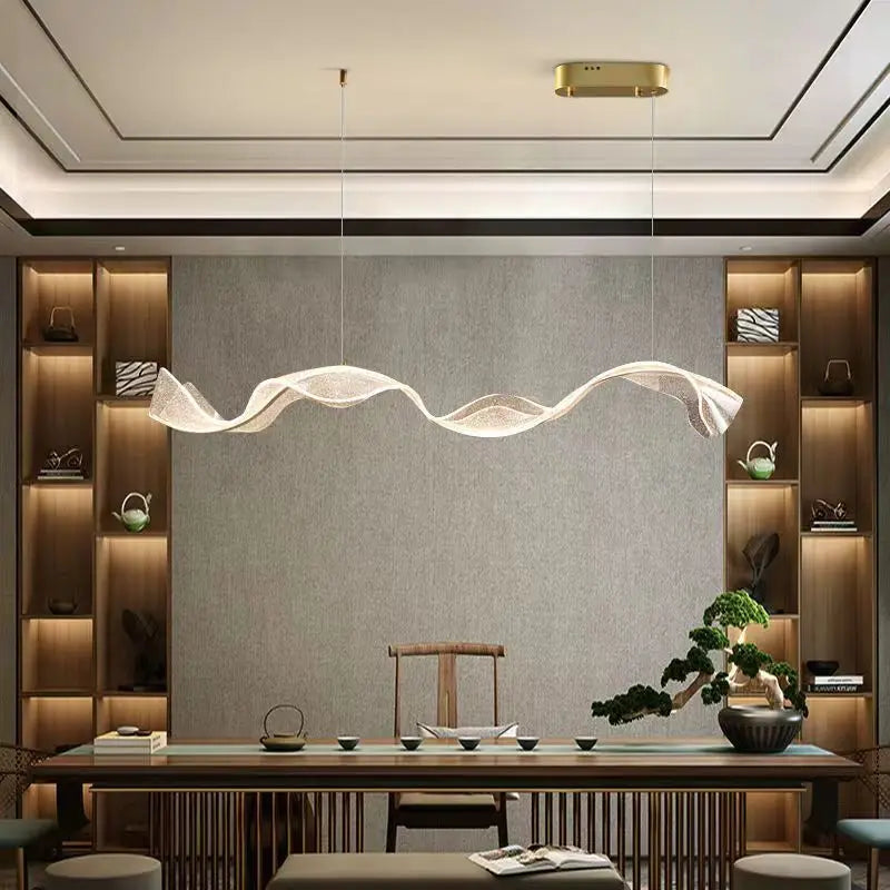 Nordic Wave LED Pendant Light for Dining Room
