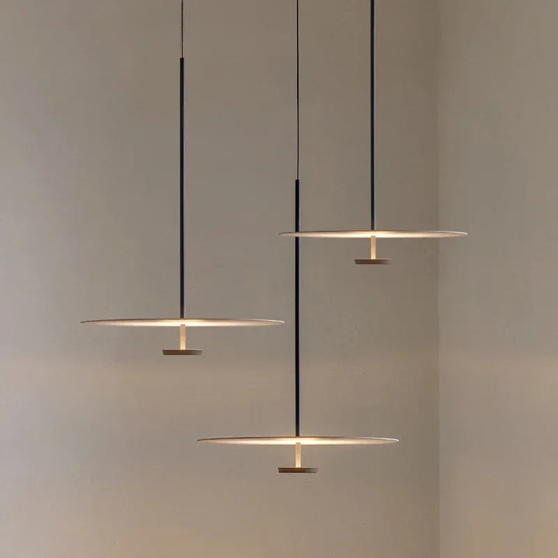 Lámpara colgante de hierro minimalista para dormitorio