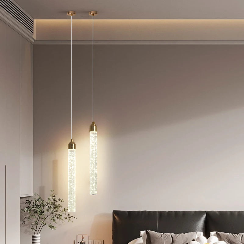 Luxury Crystal Pendant Light with Gold Fixtures Crystal Hanging Lamp  for Living Room Bedroom Dining Room Modern Home Decor