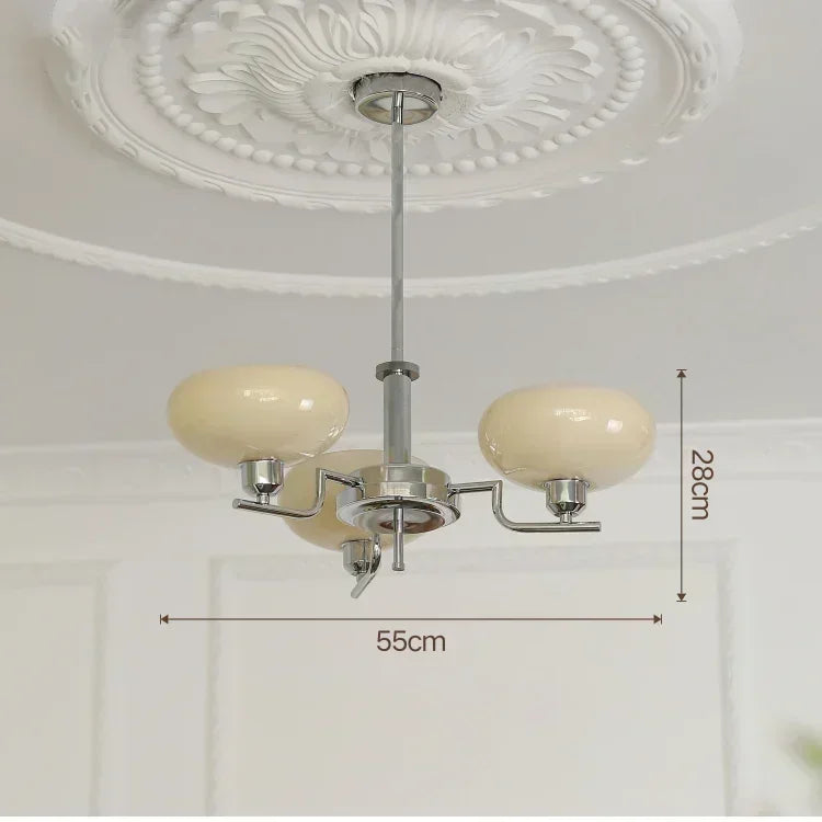 Lámpara Colgante de Cristal con Diseño Artístico Retro, Bola, Utilizada en Dormitorios, Salas de Estudio, Salones, Cocinas y Candelabro de Isla, Colgante Interior