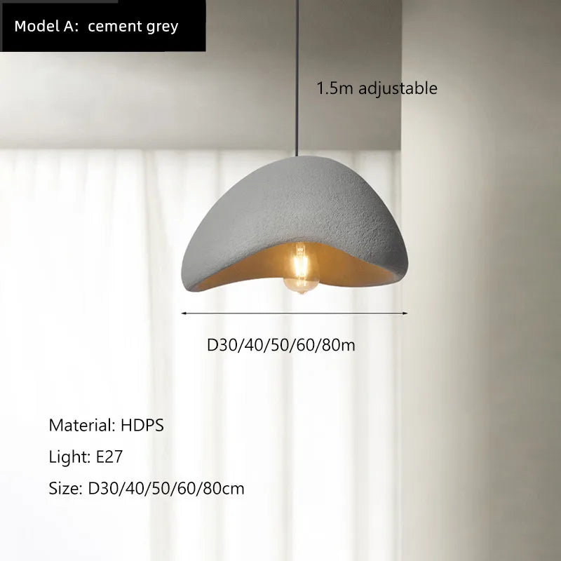 Minimalist Resin Pendant Light for Dining Room