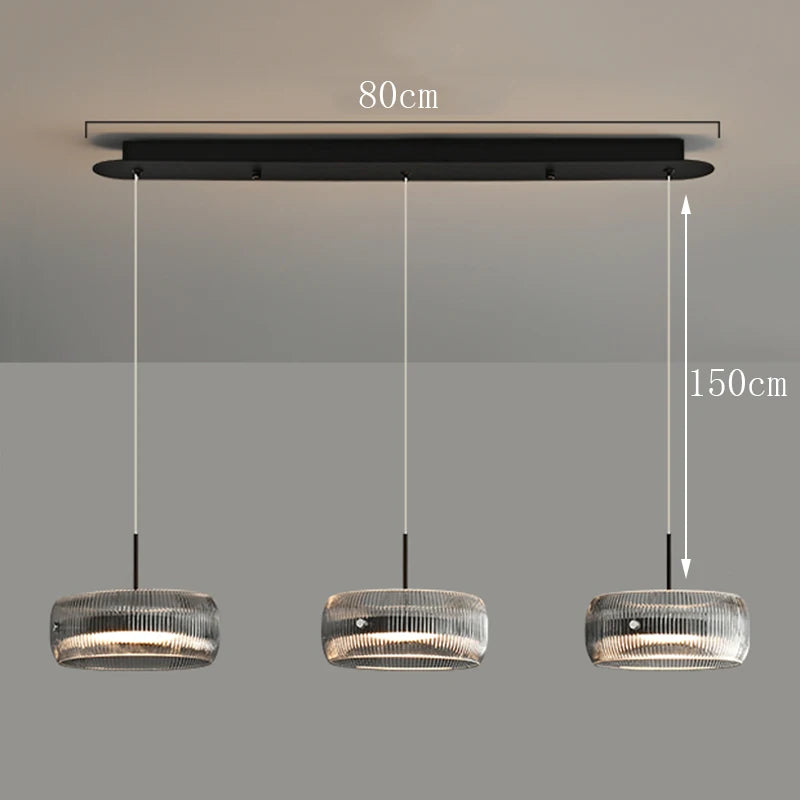 Minimalist Glass Pendant Light for Dining Room