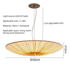 Nordic Fabric Pendant Light for Living Room