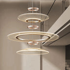 Lámpara colgante LED de aluminio nórdico para sala de estar