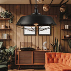 Industrial Iron Pendant Light for Dining Room