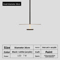 Lámpara colgante de hierro minimalista con detalle de madera