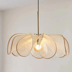 Wabi Sabi Fabric Pendant Light for Living Room