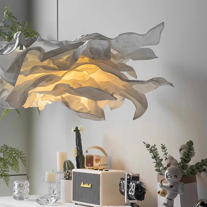 Modern Paper Pendant Light - Artistic Hanging Lamp