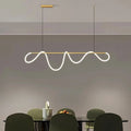 Lámpara colgante LED de neón estilo nórdico para comedor