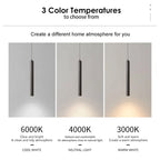 Nordic LED Cord Pendant Lighting for Kitchen Bedside Adjustable Line Suspended Hanging Lamps Chandelier Lights for Restaurant