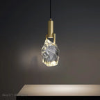 Crystal Glass Pendant Light for Bedroom & Dining