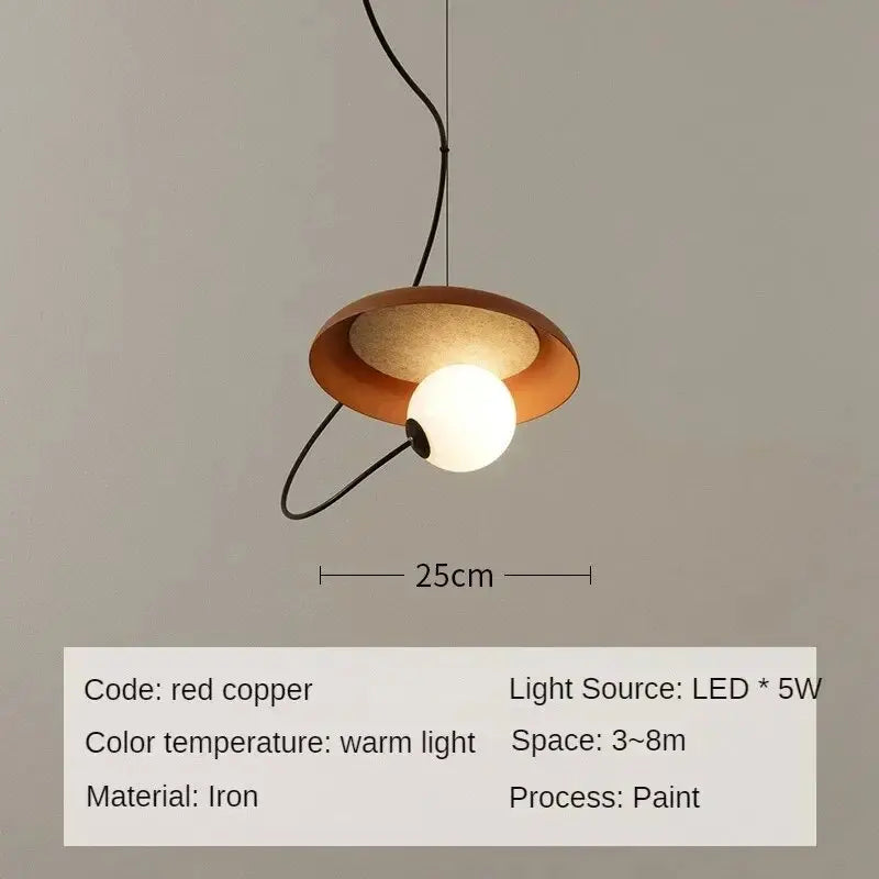 Nordic Wood Pendant Light for Bedroom Dining Room