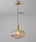 Lámpara colgante de cristal nórdica para comedor