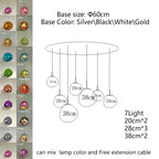 Nordic Glass Pendant Light - Lava Design Hanging Lamp