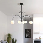 Nordic Minimalist Pendant Light for Living Room Restaurant Lamp Cafe Clothing Store Art Black Gold Red Chandelier