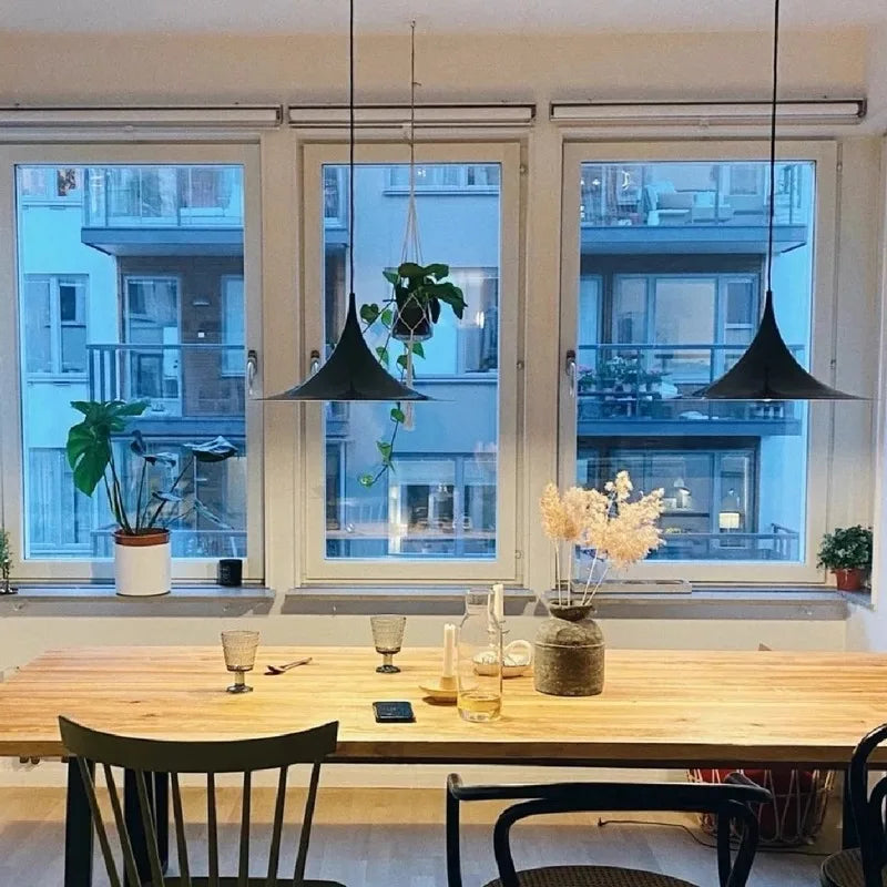 Lámpara colgante de hierro nórdica para comedor