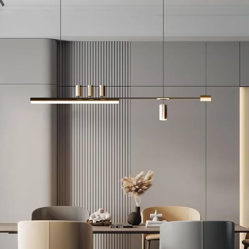 Lámpara colgante de hierro minimalista para comedor