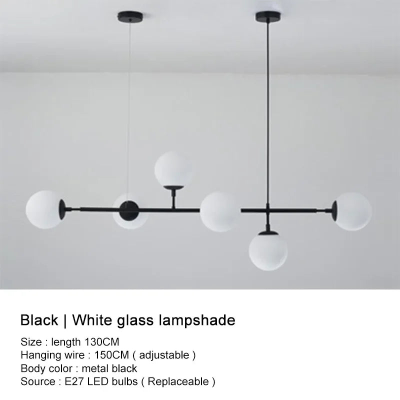 Minimalist Glass Pendant Light for Dining Room