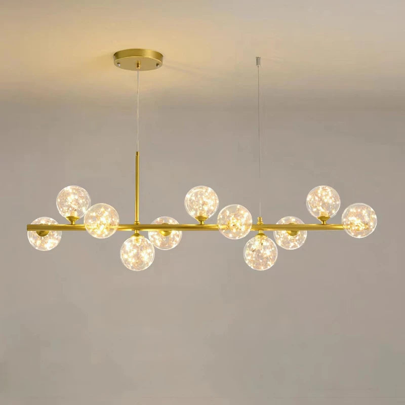 Lámpara Colgante Nórdica de Cristal de Burbujas para Comedor