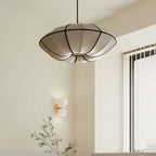 Nordic Fabric Pendant Light with Iron Frame