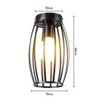 Industrial Iron Geometric Pendant Light for Dining