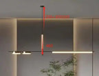 Lámpara colgante de hierro minimalista para comedor