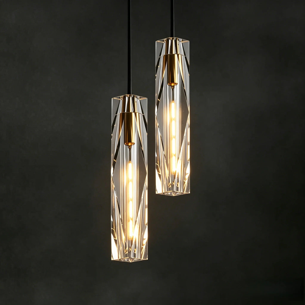 Luxury Crystal Glass Pendant Light for Dining Room