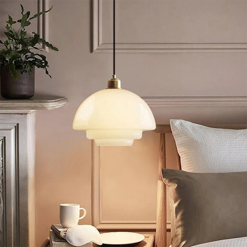 Nordic Glass Pendant Light - Minimalist Hanging Lamp