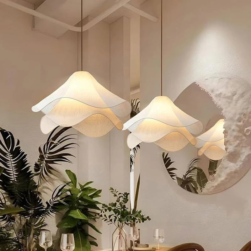 Nordic Fabric Pendant Lamp - Minimalist Hanging Light