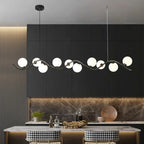 Nordic Iron Glass Ball Pendant Light for Dining Room