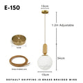 Nordic Minimalist Glass Ball Pendant Light