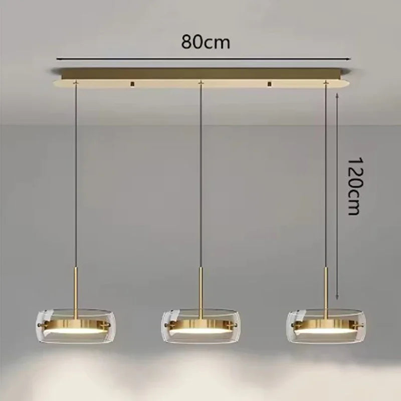 Nordic Glass Pendant Light for Dining Room