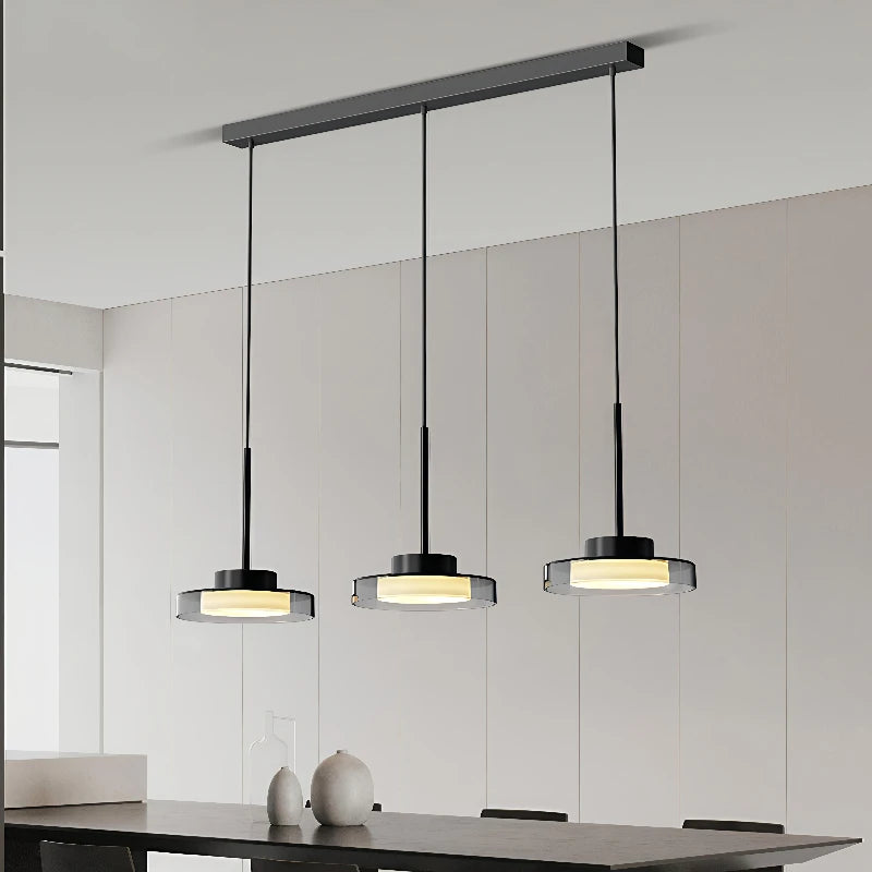 Minimalist Iron & Acrylic Pendant Light for Dining