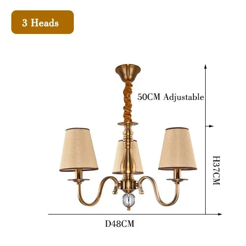 Iron Rustic LED Chandelier Suspension Light