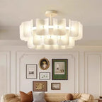 Nordic Fabric Pendant Light with Textured Shade