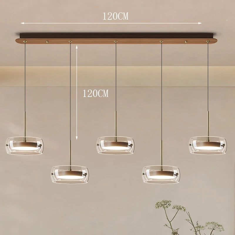 Lámpara Colgante Nórdica de Cristal para Comedor