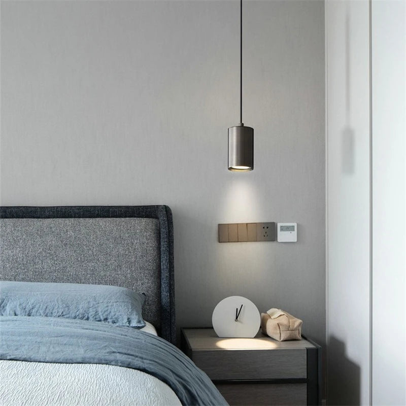 Nordic Minimalist Iron Pendant Light for Bedroom
