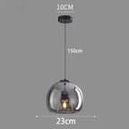 Lámpara Colgante Moderna de Cristal para Comedor
