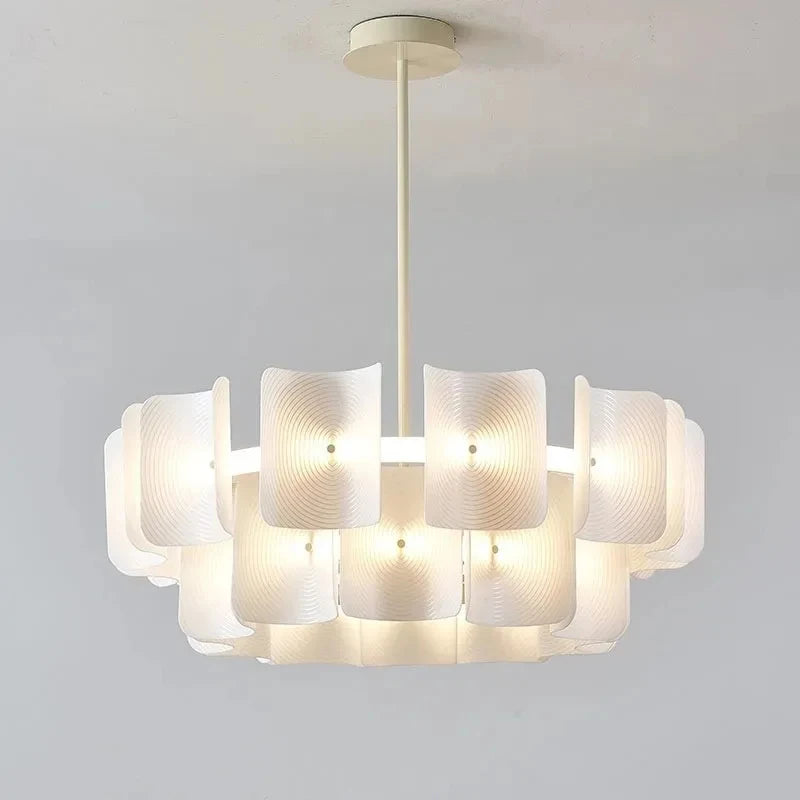 Nordic Fabric Pendant Light with Textured Shade