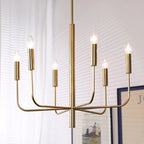 Modern Minimalist Iron Chandelier Hanging Lamp