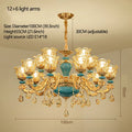 European Ceramic Chandelier Luxury Hall Light