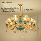 European Ceramic Chandelier Luxury Hall Light